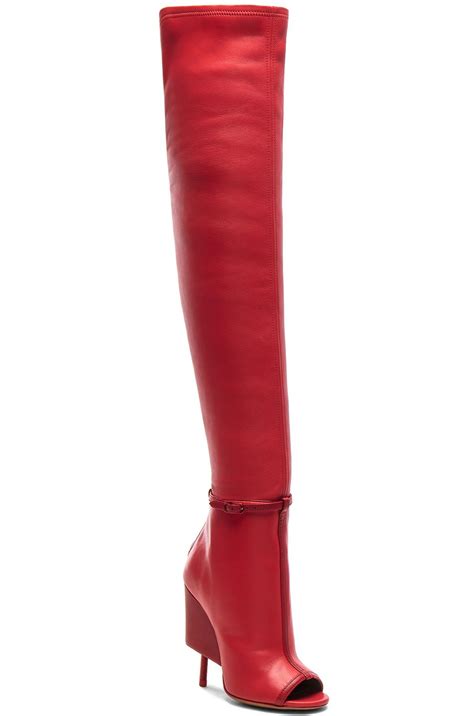 red givenchy thigh high boots|givenchy ankle boots.